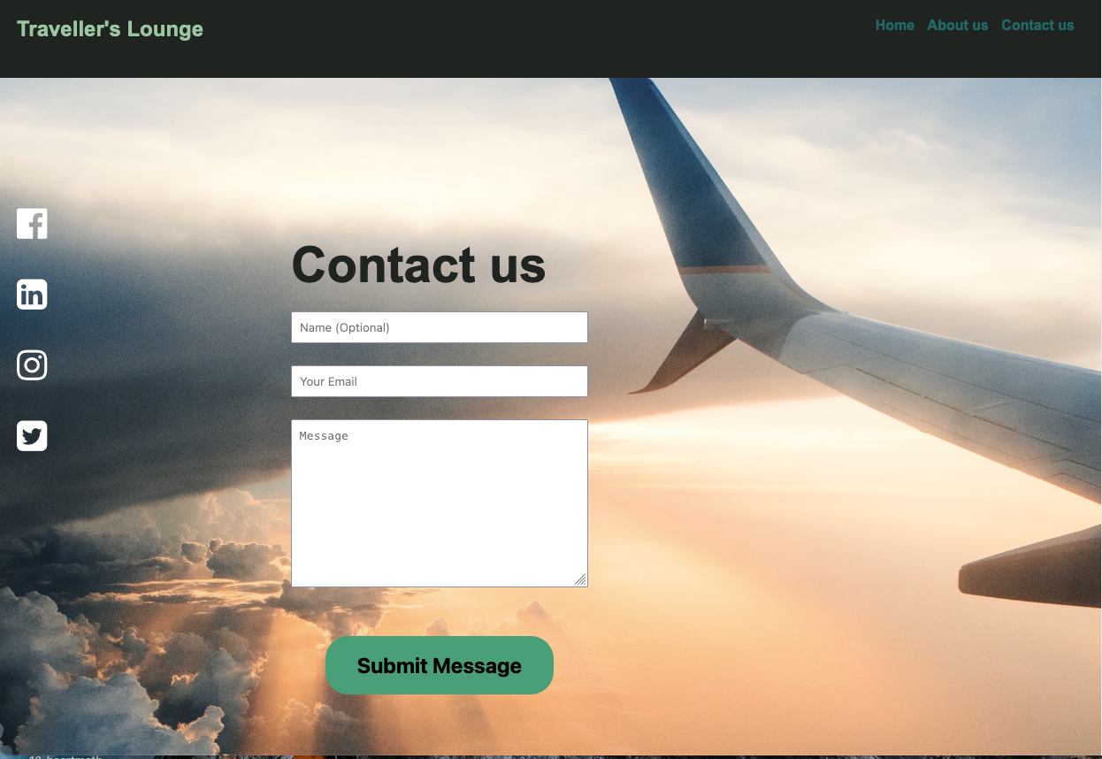 Contact Page screenshot